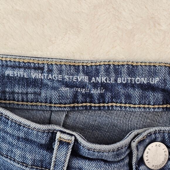 AG Anthropologie Adriano Goldschmied Jeans 27P Petite Front Pocket Button Up Fly - Picture 7 of 9